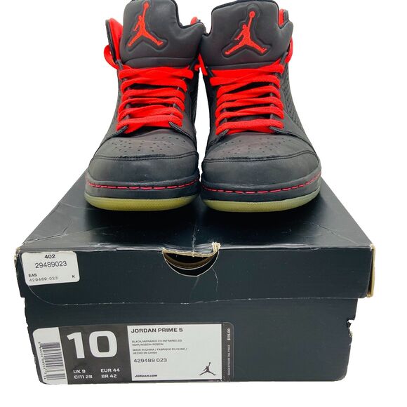 Nike Air Jordan Prime 5 Varsity Red Black Infrared Size 10 Men 429489-023 basket main image 9